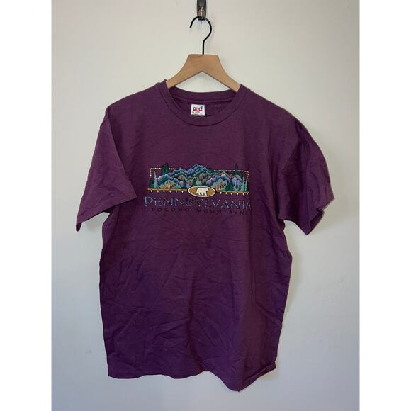 Vintage Pennsylvania Pocono Mountains Shirt Nature Forest Tee 90s VTG L Large - Picture 1 of 9